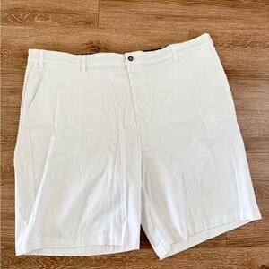Nautica White Flat Front Shorts plus size 52W